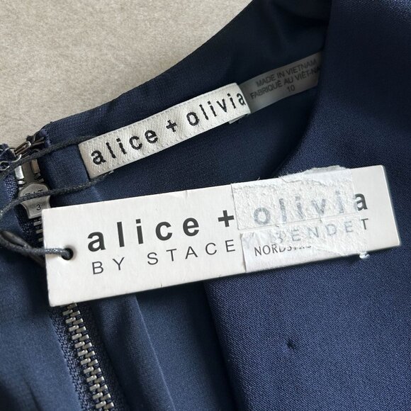 NWT Alice + Olivia Niko Cold Shoulder Dress ASO Clary Fray - Picture 8 of 12